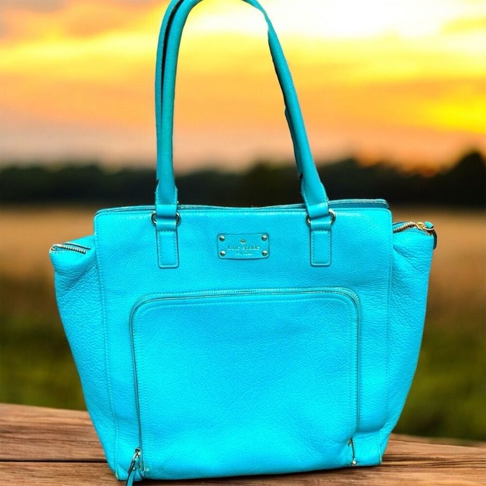 Kate Spade Turquoise Shoulder Tote